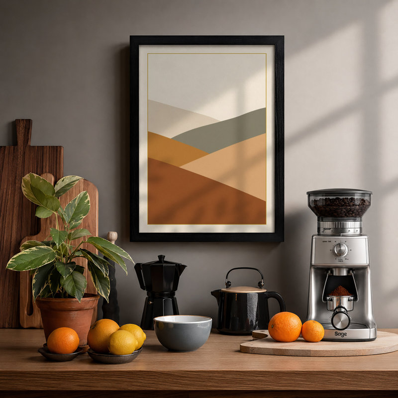 Earthbound Planes Minimalist - Framed Print, A2 - 59.4 x 42.0 cm, Black