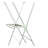 51" Tall Adjustable Folding Laundry Drying Rack, White