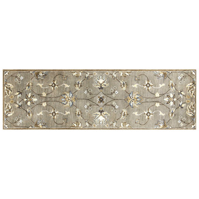 7' Hand Tufted Traditional Floral Indoor Area Rug