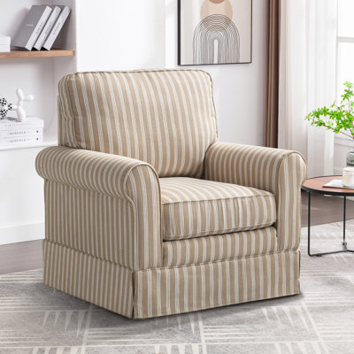 Fauteuil d'appoint pivotant rembourré Kandyn (33 po de large)