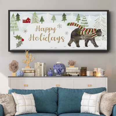 Woodland Christmas Collection - Toile avec cadre en D