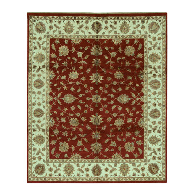 Dharma Hand Woven Silk and Wool Oriental Area Rug