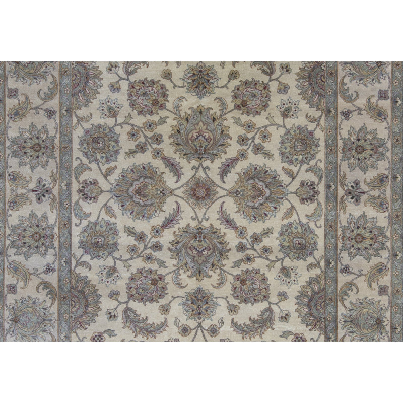 Tapis doré et doré de haute qualité noué à la main