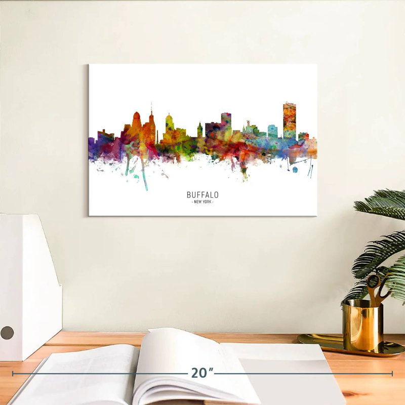Sebbie Buffalo New York Skyline I, 8" H x 12" W