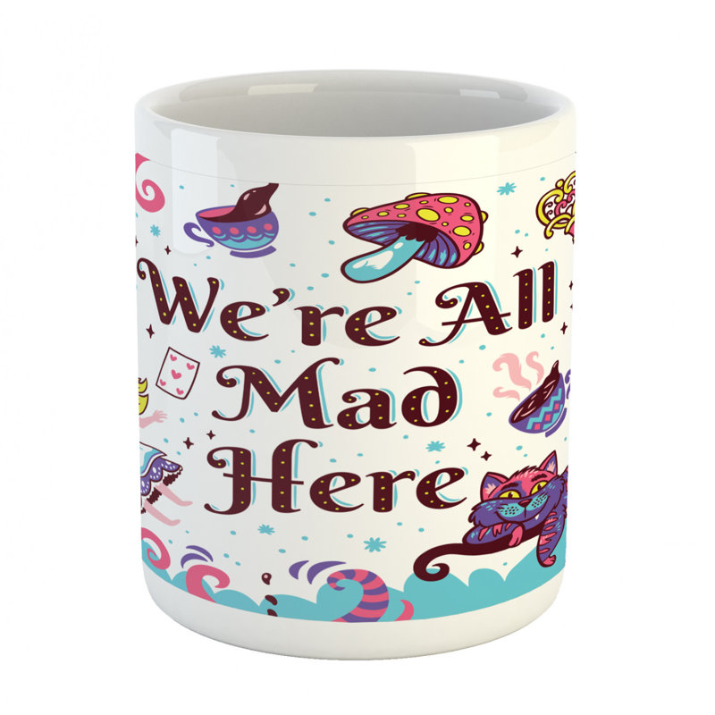 Grande tasse à café alice in wonderland
