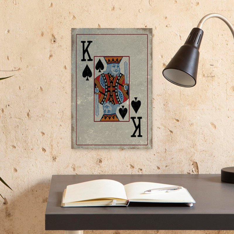 King of Spades 1 Piece Wrapped Canvas Wall Art, 45.72cm H x 30.48cm W