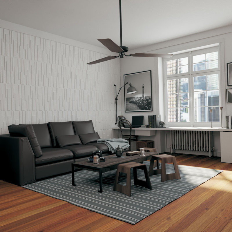 White Textured 3D PVC Wall Panels Set of 12
