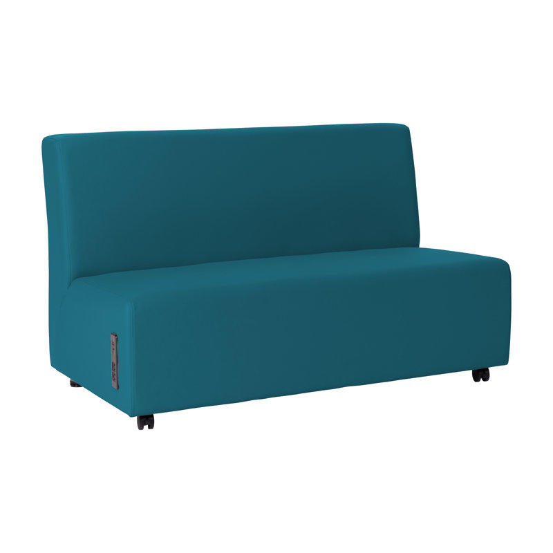 Canapé mobile sans accoudoirs avec panneau technique Pro Series - noir / cramoisi, Vert