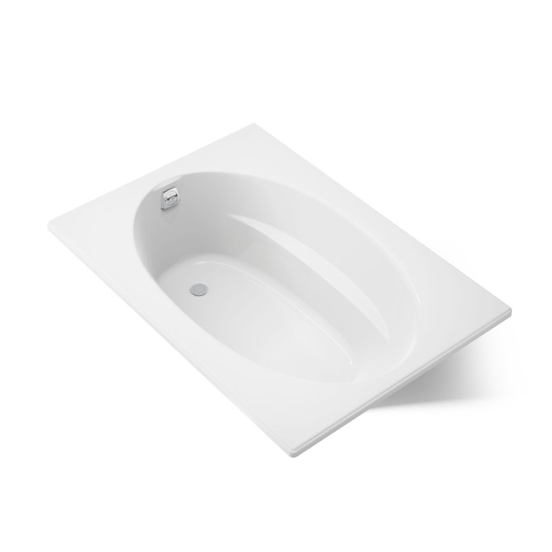 Baignoire de trempage encastrée 60 "x 42" Windward, Blanc