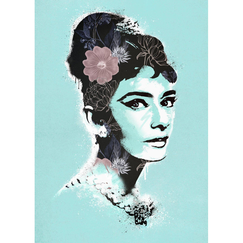 Holly Golightly - Print on Canvas, Unframed, 91cm H x 61cm W x 0.2cm D