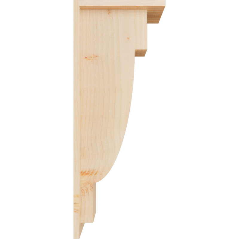 Corbeau alpin avec contre-plaque, H 26 po x l 5,5 po x P 10 po, Sapin de Douglas, Lisse
