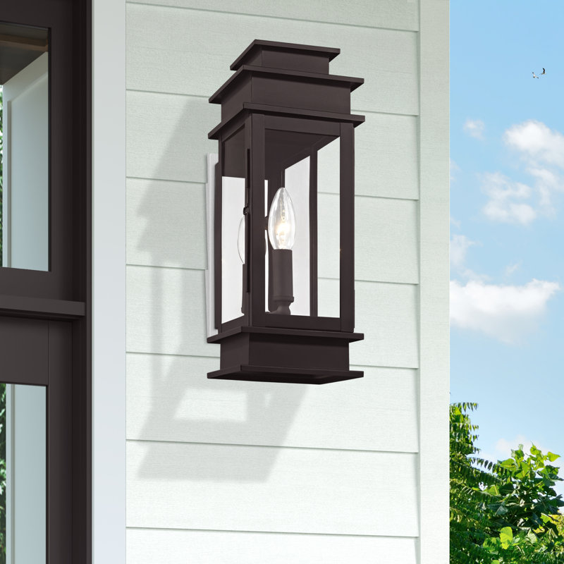 Cortana Wall Light, 14" H x 5.25" W x 6" D, Bronze
