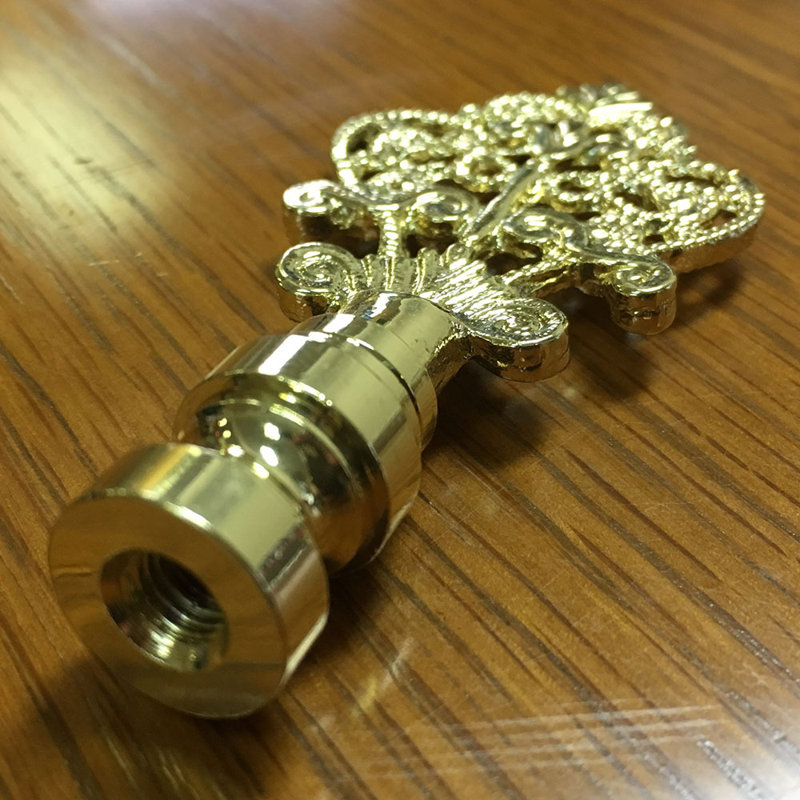 Faîteau lampe clé, Laiton poli