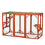 Maison pour chat en bois, cage pour chat d'extérieur avec planches d'asphalte imperméables et perchoirs pour chat
