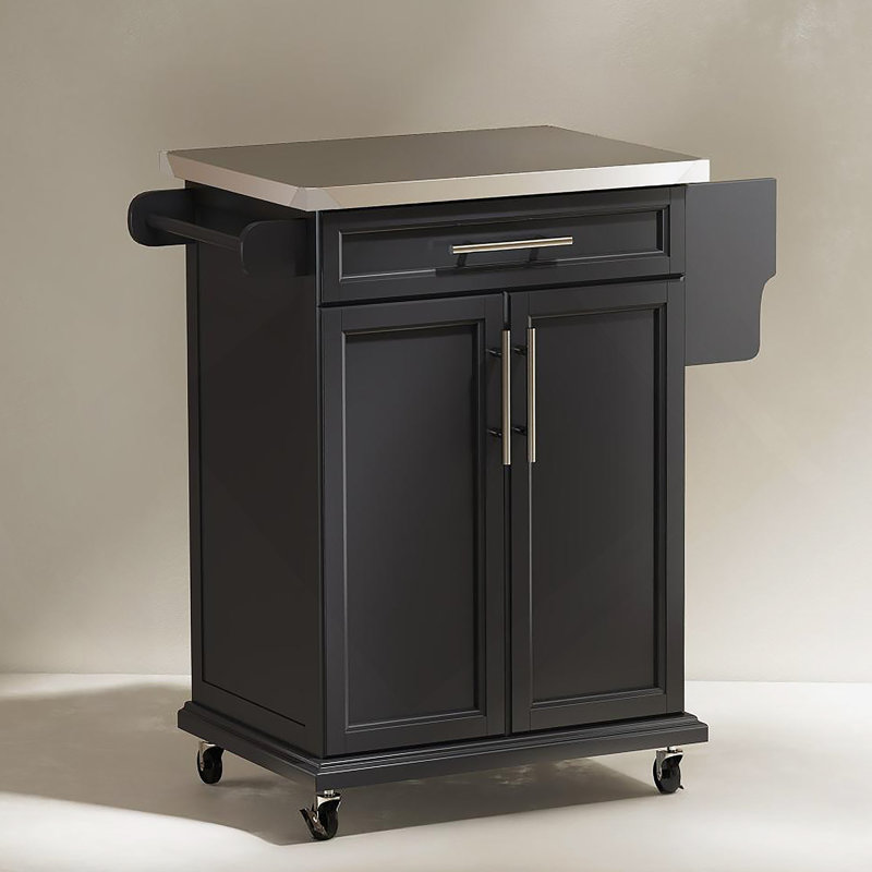 Dionigio 33‘’ Kitchen Island With Stainless Steel Countertop