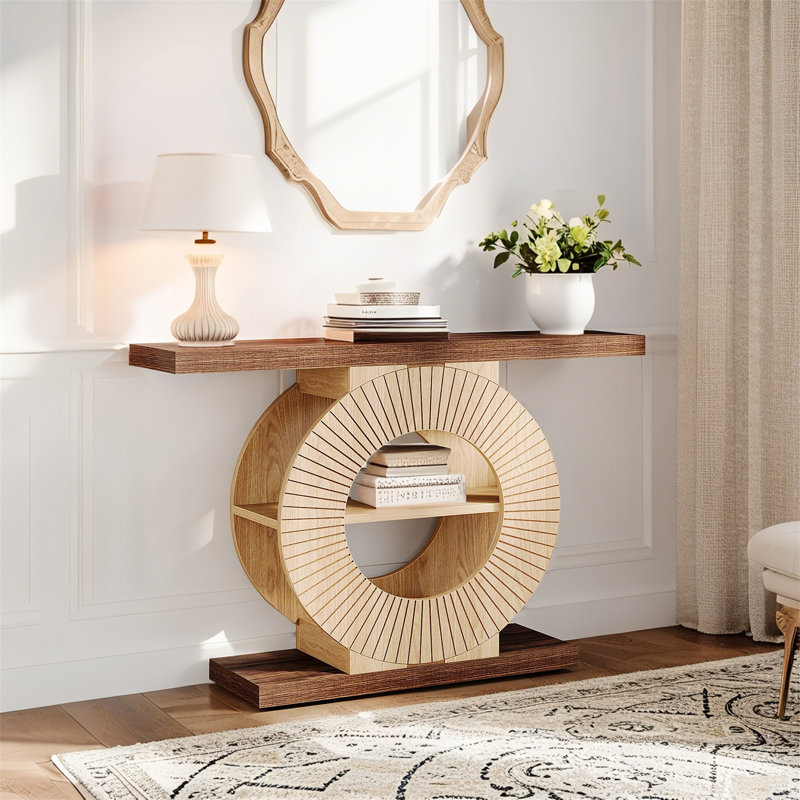 Console 39,3 ", table de couloir élégante en bois