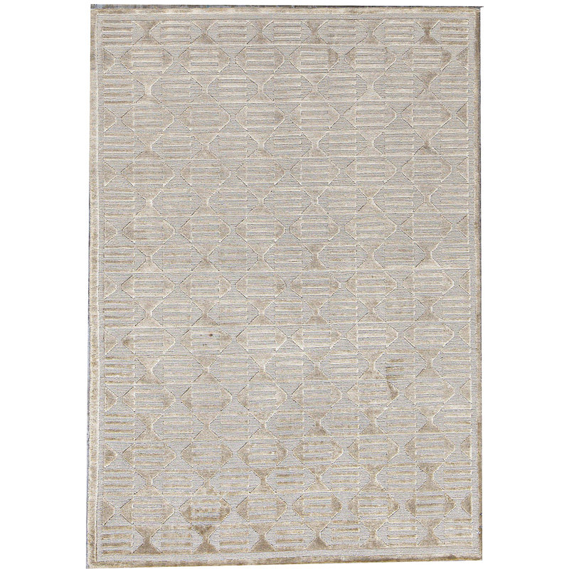 Hand-Knotted High-Quality Gray Area Rug
