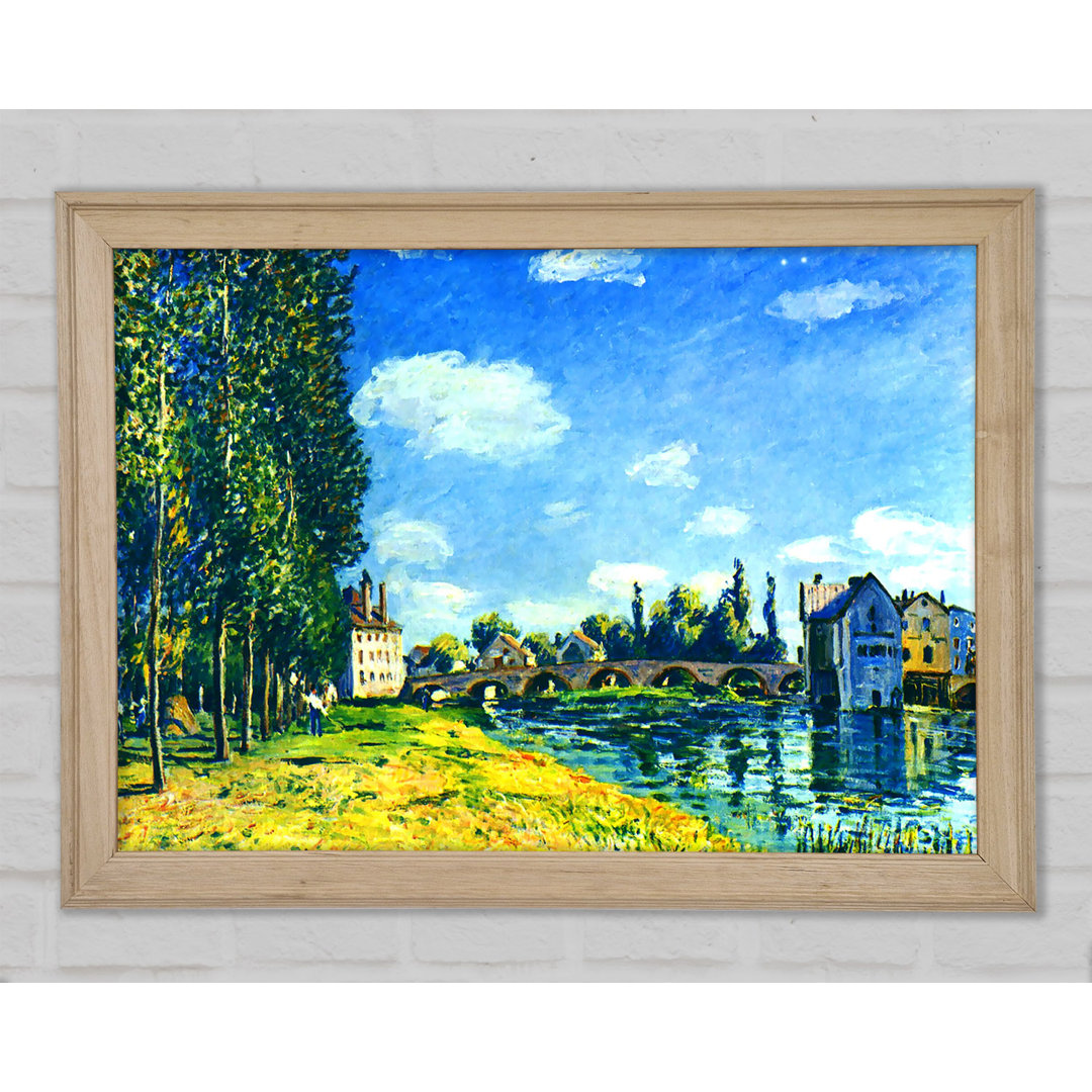 Brücke von Moret im Sommer von Sisley - Einzelne Bilderrahmen Kunstdrucke