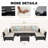 7 -Person Outdoor Metal Patio Sofa Set With Water-Resistant Cushions, Rust-Resistant Frame-1860844531-1860844493