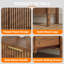 Ensemble de chambre à coucher 3 pièces Witter, commode 9 tiroirs et 2 tables de chevet, brun