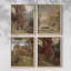 «Vintage Landscape», reproduction encadrée CLXV - ensemble de 4-688028997