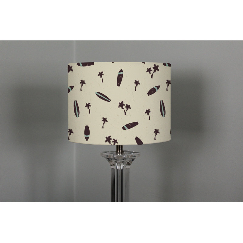 Cotton Drum Lamp Shade ( Uno ), 22cm H x 25cm W x 25cm D