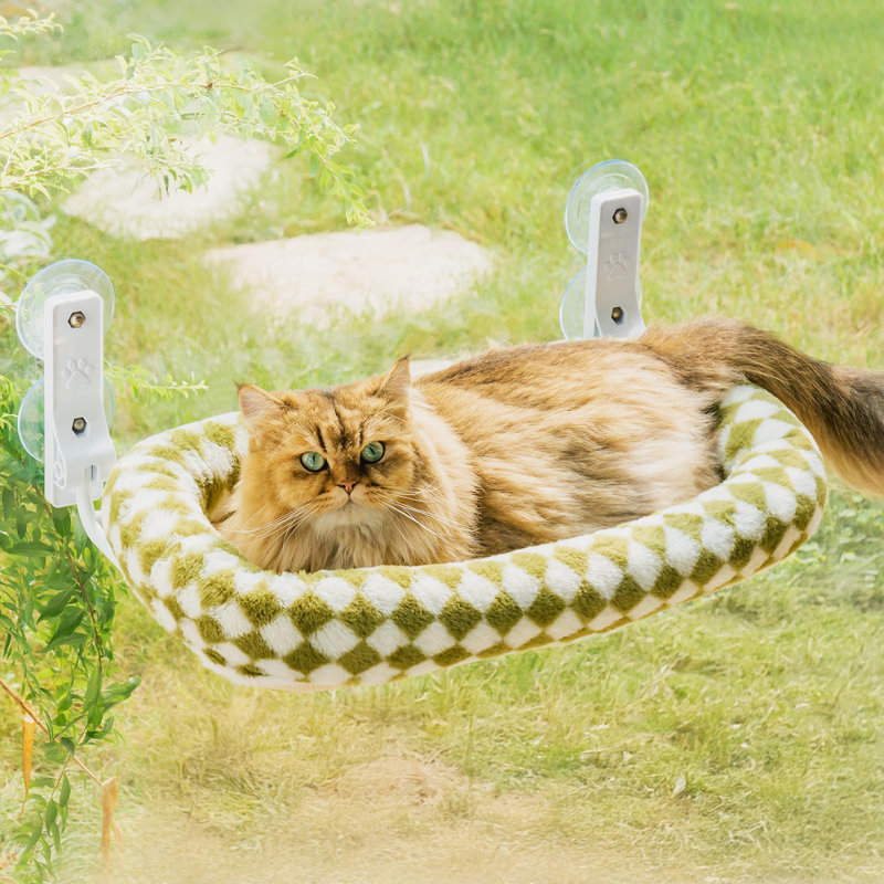 Cotton Hammock Pet Bed, Green