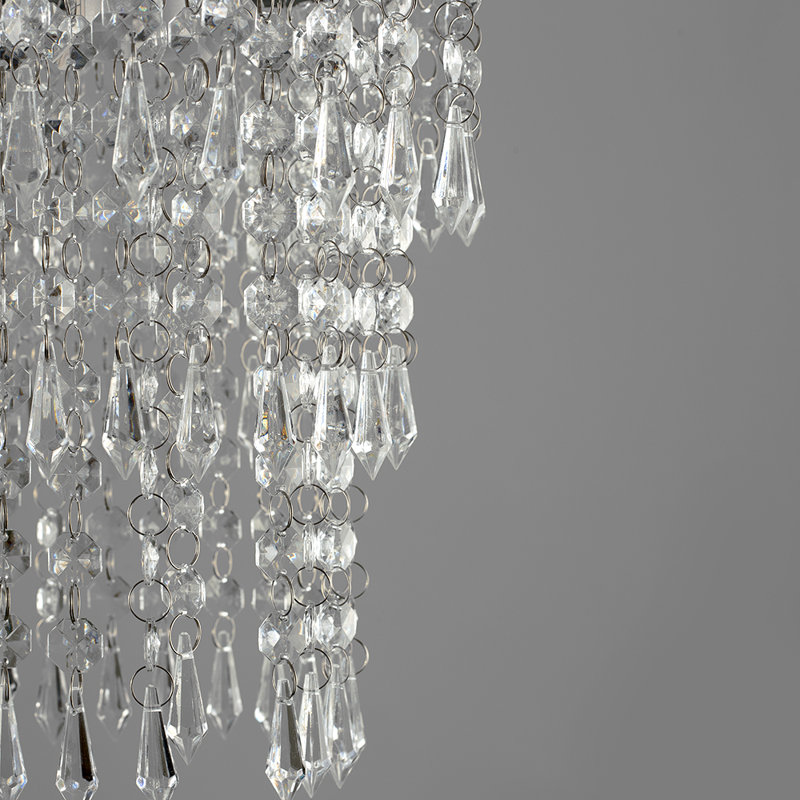 23cm H Plastic Novelty Pendant Shade ( Screw On ), Clear