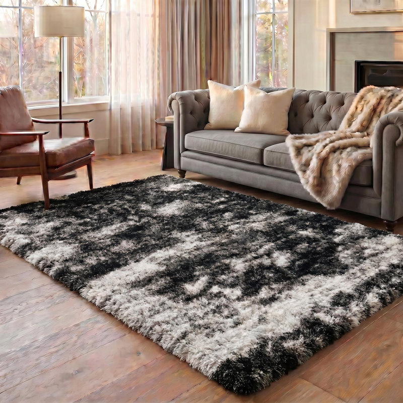 Tarbox Solid Colour Shag Area Rug, Rectangle 200 x 290cm