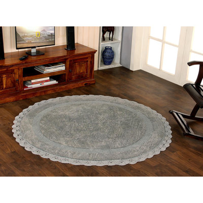 Wingert Cotton Non-Slip Bath Rug
