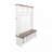 4-in-1 Hall Tree with 6 Hooks with Adjustable Shelves-1688451890