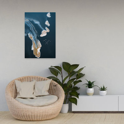 Art contemporain, oiseau contemporain, flamant, paysage, art naturel