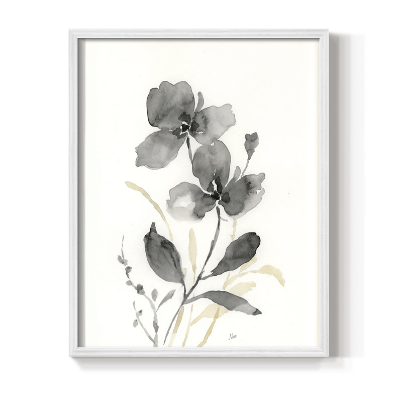 «Elegant Silhouette II», reproduction encadrée - bois massif, H 21 po x l 17 po, Blanc