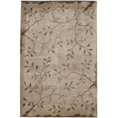 Hand-Knotted High-Quality Beige and Green Area Rug