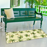 Callaway Floral Hand Hooked Cream Area Rug