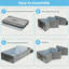 wekli Fabric Underbed Storage