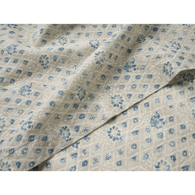 Coral Bell Print Tablecloth, Cerulean