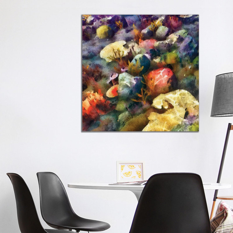 Sea Life III 1 Piece Wrapped Canvas Painting, 93.98 cm H x 93.98 cm W x 3.175 cm D