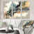 Toile avec cadre blanc
