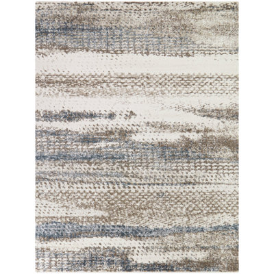 Ridgway Beige/Blue Abstract Area Rug