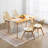  Fashank 19''W Modern Elegant Shell Upholstered Clear Brown Camel Dining Chairs with Solid Wood for Bedroom, Kitchen-273245493