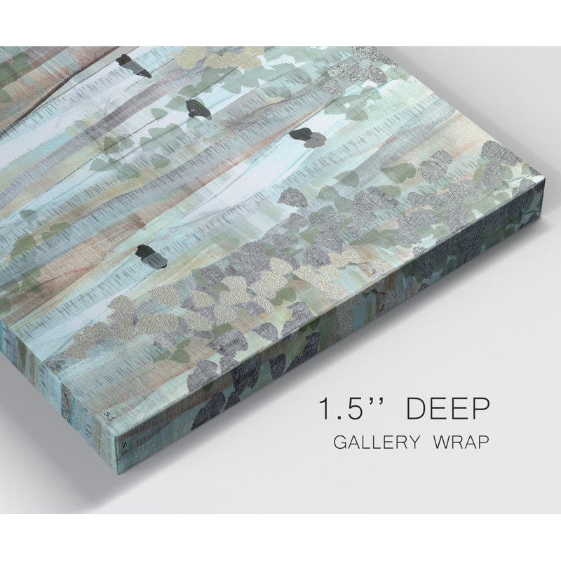 " Spring Birch Meadow " Print, 24" H x 12" W x 1" D