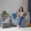Natalia Armchair Bean Bag and Square Footstool-1400010048-1400010049