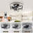 Greidis 20inch Ceiling Fan with Light, Modern Flush Mount Ceiling Fan, 6-Speed Remote Control, LED Light Kit Included, Low Profile for Bedroom Living Room, Matte Black