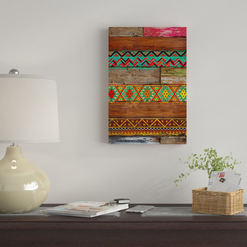« indien wood », impression sur toile, H 60 po x l 40po x P 1,5 po