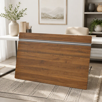 (24 pouces) 5 housses de tablettes en fil métallique, housses de grille en PVC expansé pour placard amovible (pas en bois), tablettes de garde-manger pour la décoration de la cuisine de la salle de bain (couleur WALNUT)
