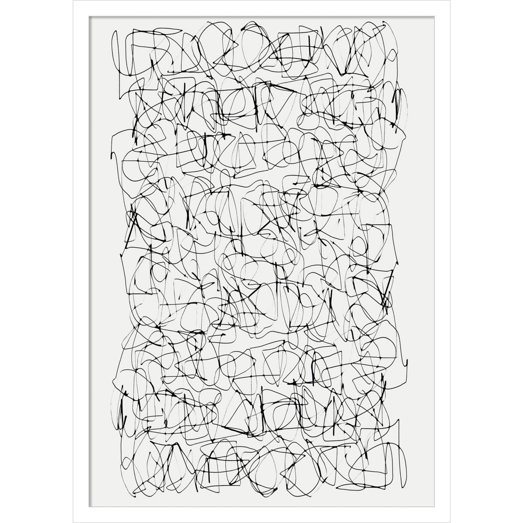 Circuitry by Dan Hobday, White, 25" H X 18" W