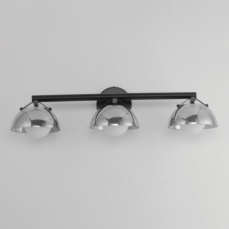 Domain 3 - Light Vanity Light, Black, Smoke