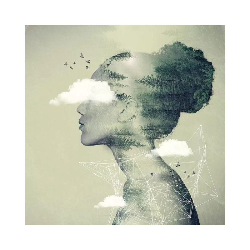 Geo Dress by Vin Zzep - Wrapped Canvas Gallery-Wrapped Canvas Giclée, 45.72 cm H x 45.72 cm W