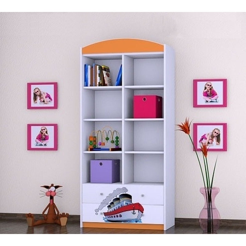 Christina 183cm H X 88cm W Kids Cube, Orange